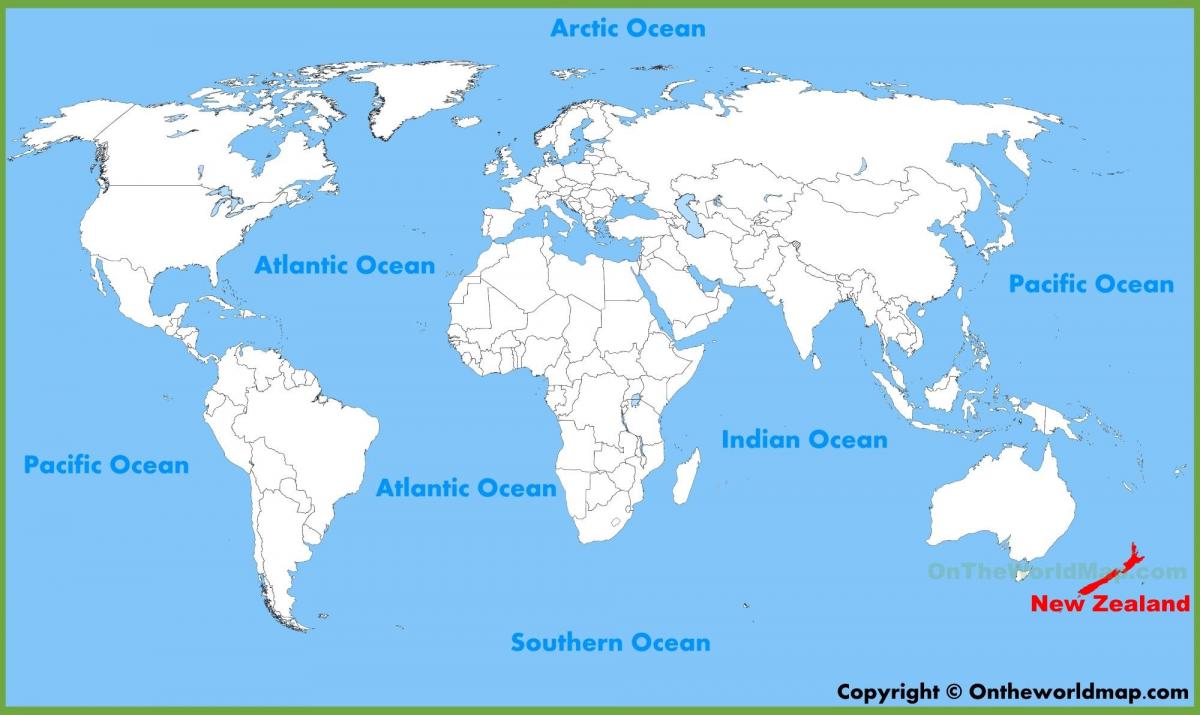 новое расположение Зеландия на карте мира