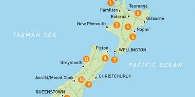 Окленд в Новой Зеландии карте