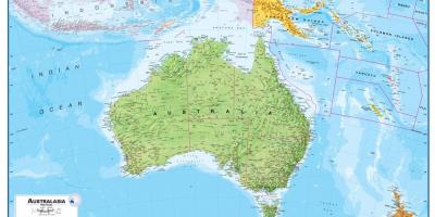 Австралия, Новая Зеландия карта