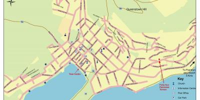 Карта улиц города квинстаун Новая Зеландия